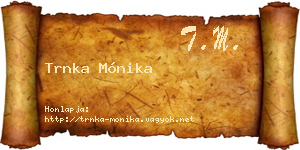 Trnka Mónika névjegykártya